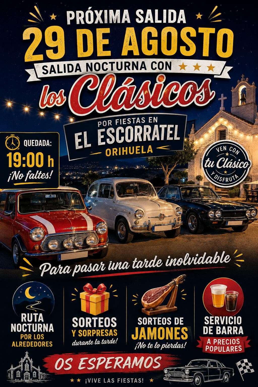 Salida Nocturna con los Clásicos — Fiestas de El Escorratel